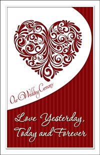 Wedding Program Cover Template 6C - Graphic 5